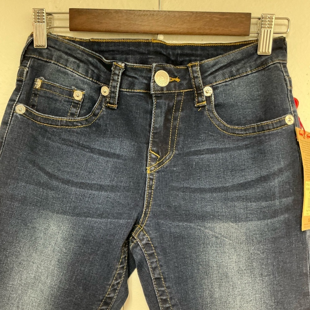 True Religion Boys Dark Wash Slim Fit Jeans - Picture 6 of 11